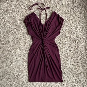 Maroon Body-con Dress
